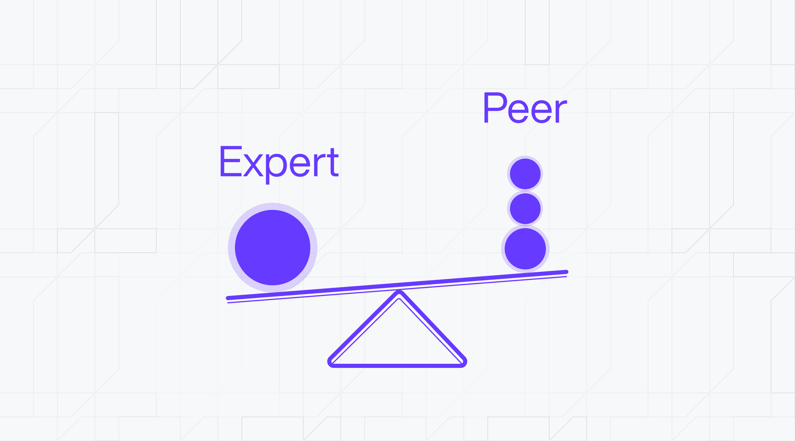 Expert vs peer