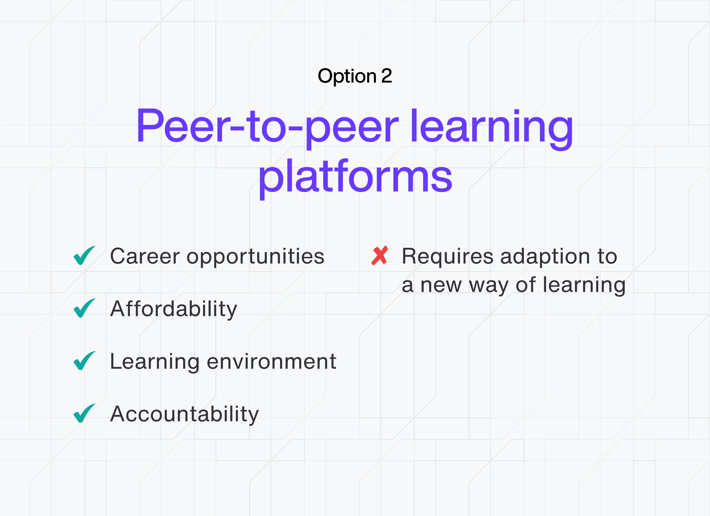 Peer-to-peer learning platform pros and cons