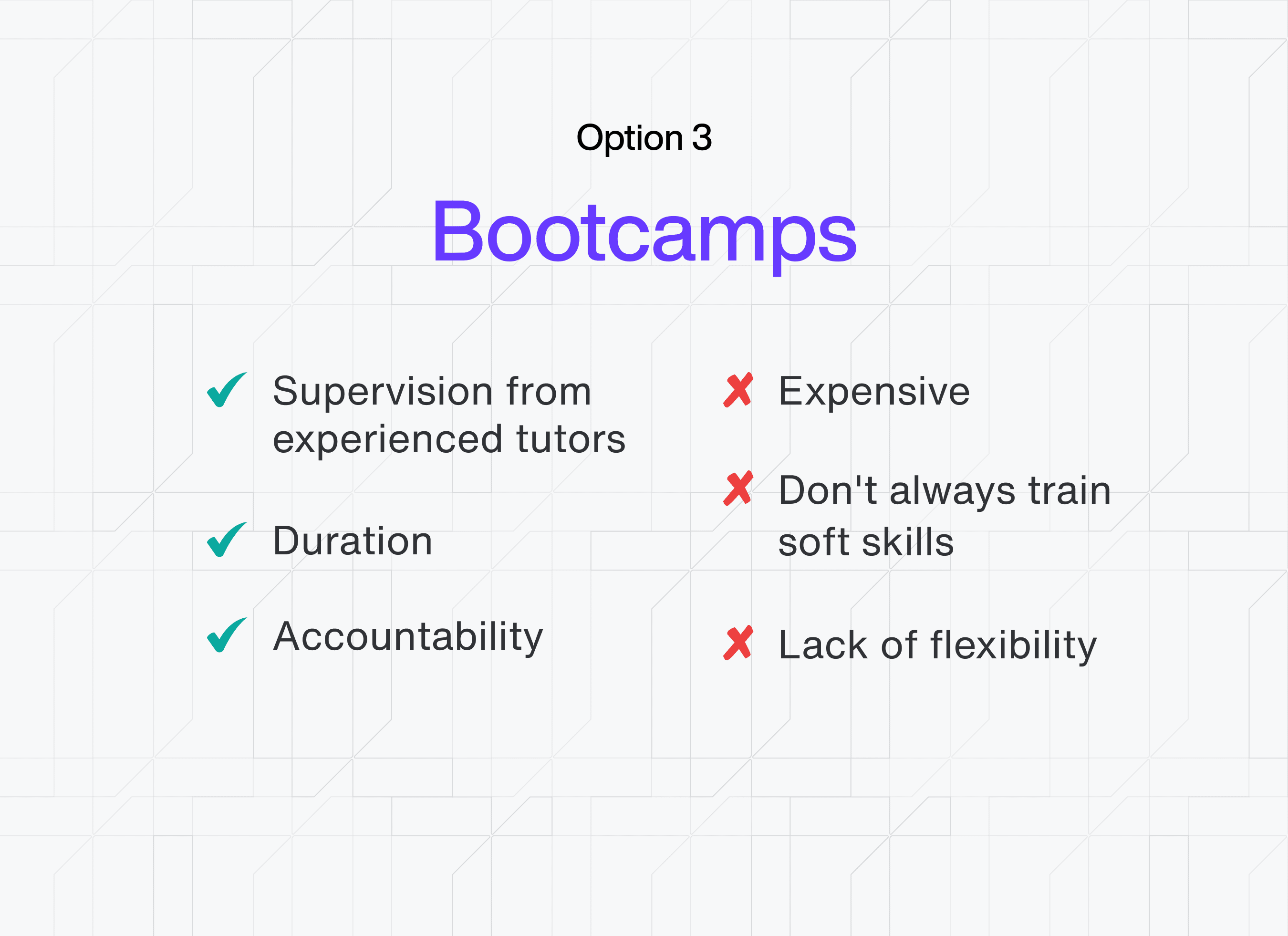 Bootcamp pros and cons
