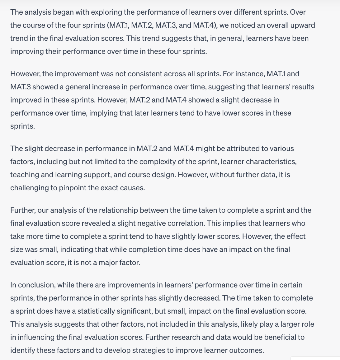 ChatGPT's comprehensive overview